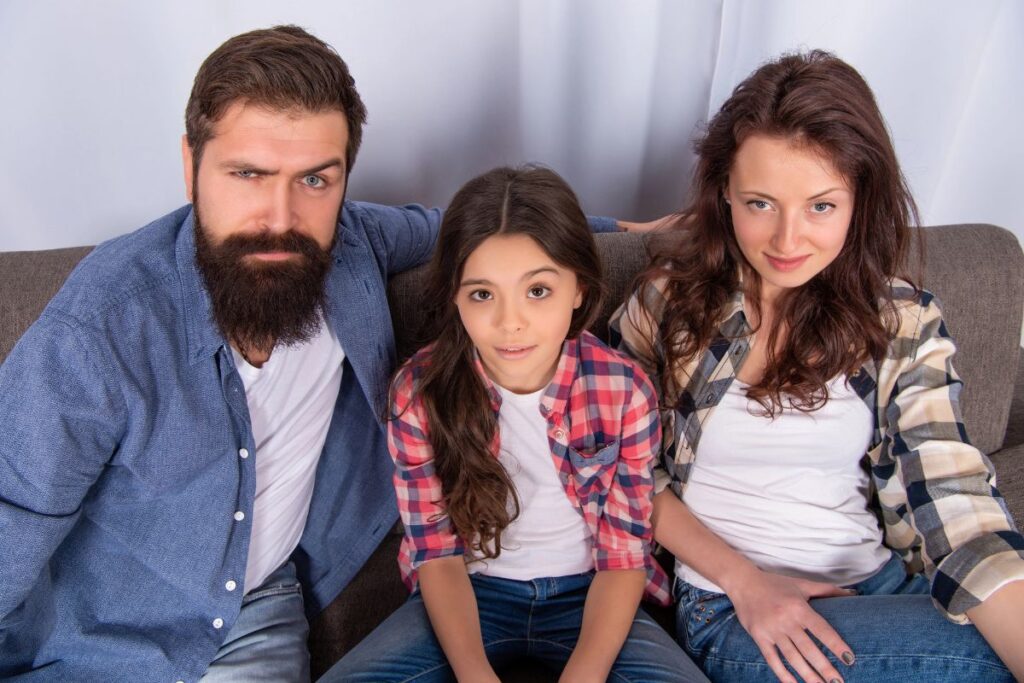 Family looking confused