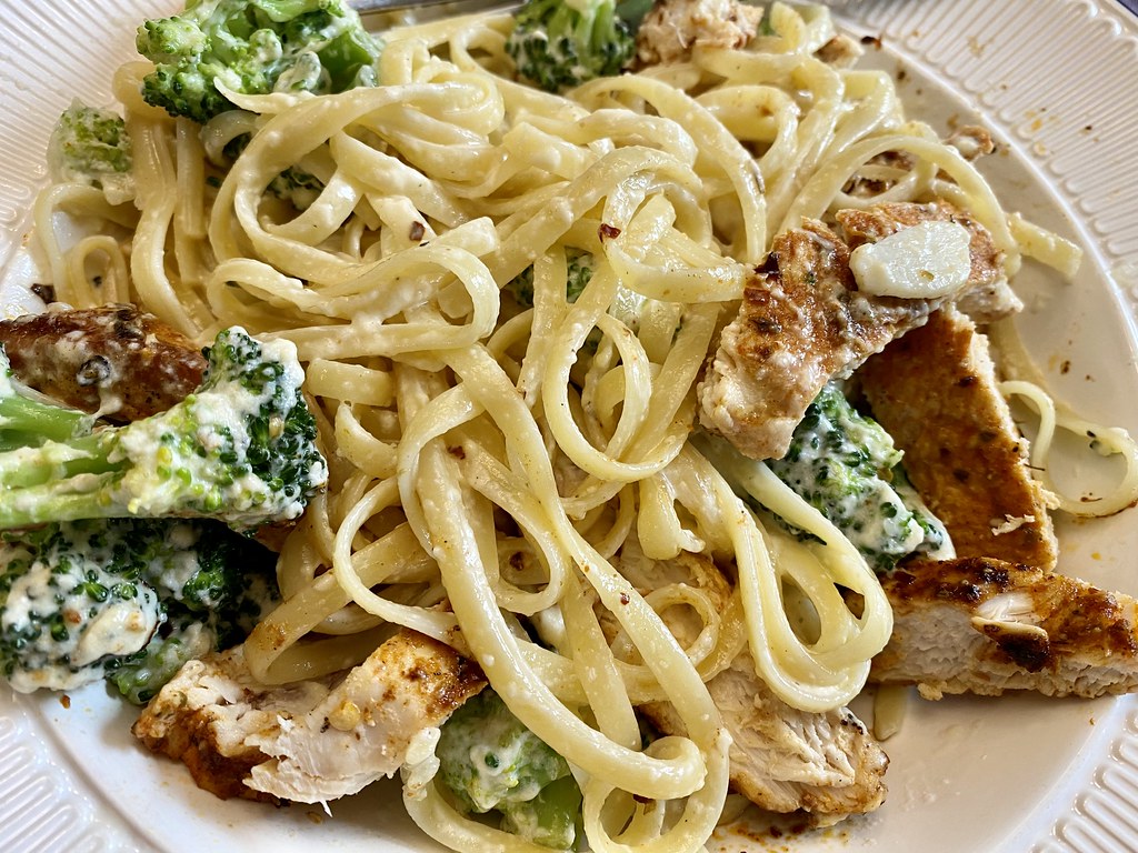 Blackened chicken alfredo