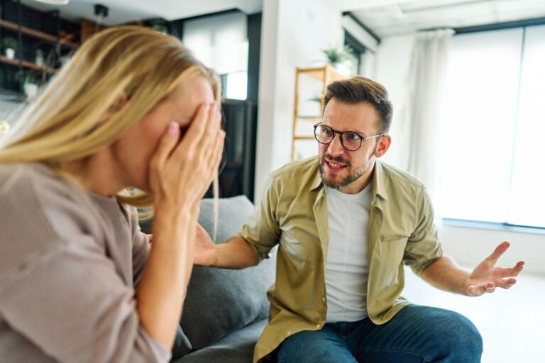 husband upset with wife