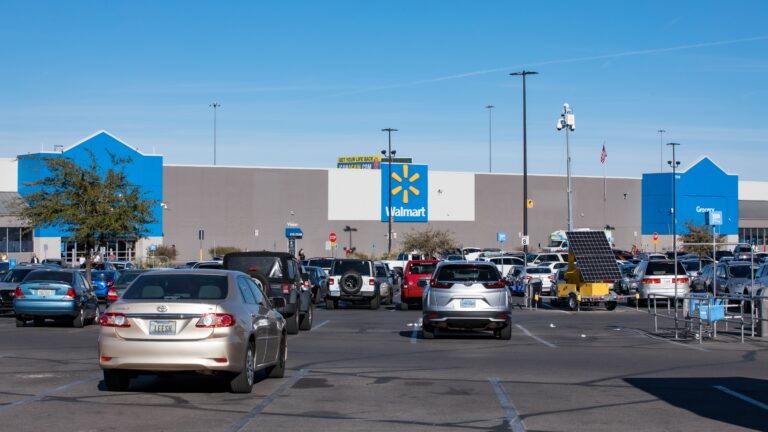 walmart parking lot.