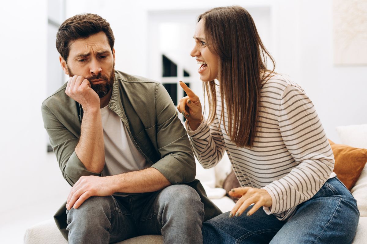 Couple arguing