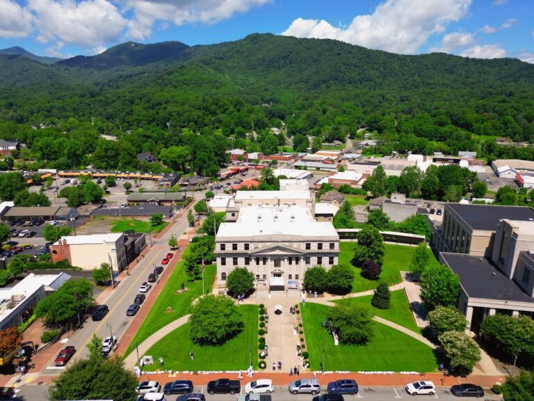 The Haywood County Courthouse in Waynesville, North Carolina
