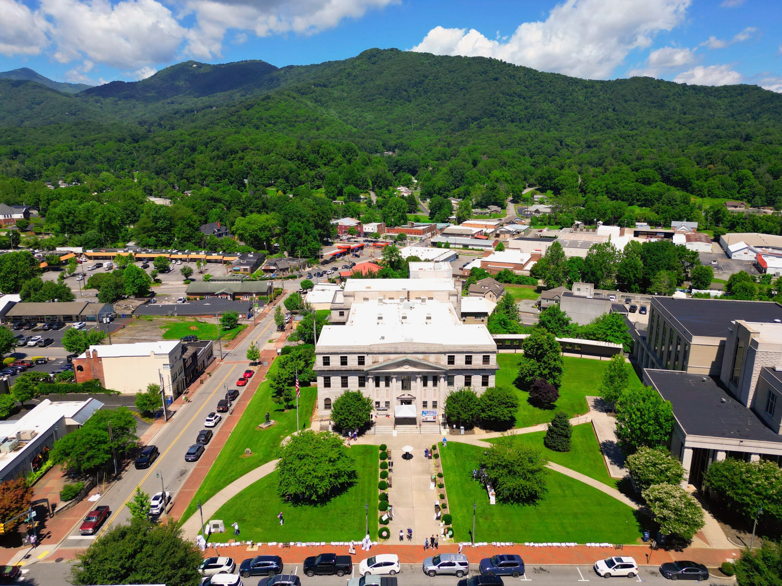The Haywood County Courthouse in Waynesville, North Carolina